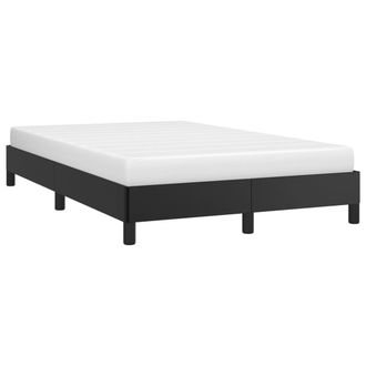vidaXL Vidaxl - Estructura De Cama Sin Colch&oacute;n Cuero Sint&eacute;tico Negro 120x200 Cm