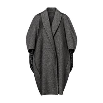 Max Mara Single-Breasted Coats - Coats - Mujer - Gris - S