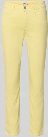 Brax Brax Slim Fit Hose in verk&uuml;rzter Passform Modell SHAKIRA in Hellgelb, Gr&ouml;&szlig;e 34