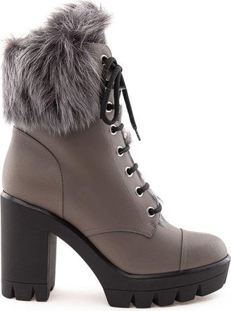 Giuseppe Zanotti Beige Eco Leather Lace-Up Womens Boots
