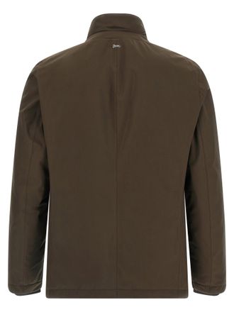 Herno Hybrid Technical Padded Jacket - Brown
