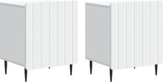 vidaXL Armario De Noche 2 Uds. 43 X 34,5 X 52 Cm Madera De Ingenier&iacute;a Vidaxl