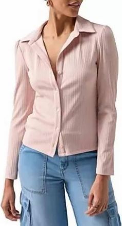 Sanctuary Candy Knit Shirt Top In Rose Smoke