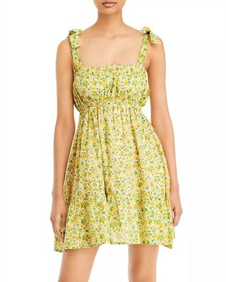 Faithfull The Brand Elwood Mini Dress In Rosemary Floral Print