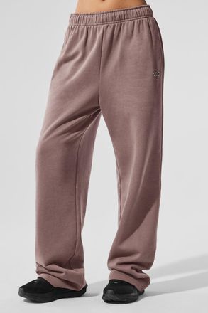 Alo | Accolade Straight Leg Sweatpant in Mushroom Brown, Size: Small