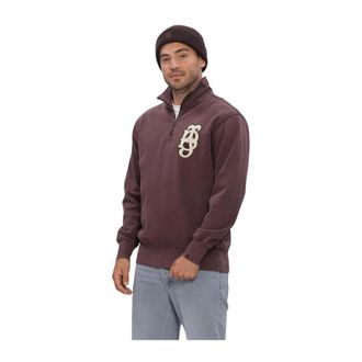 Butcher of Blue Logo Half Zip - Heren - Sweatshirts & Hoodies - Rood - Maat: XL Katoen