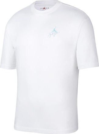 Nike Mens Nike Logo Printing Casual Round Neck Short Sleeve White T-Shirt DZ4055-100