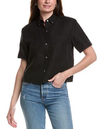 Theory Boxy Linen Top
