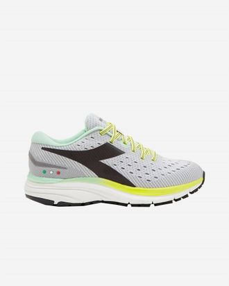 Diadora Womens Mythos Blushield 6 Running Shoes - Medium Width In Silver/steel Gray