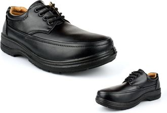 Generic Mens Comfort Shoes Size 6 Boys Shoe Size 6 Mens Wide Fit Shoes Wide Fit Shoe Lace Up Casual Comfort Lightweight Sizes 6-12 Black 11 UK