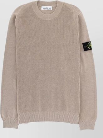 Stone Island cotton logo-patch jumper
