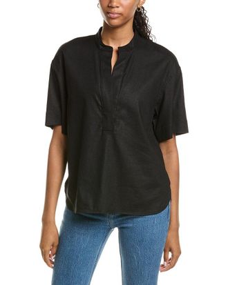 Vince Linen-Blend Top