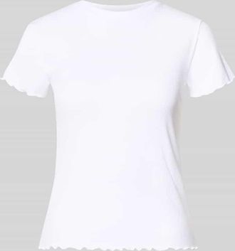Pieces Slim Fit T-Shirt mit Viskose-Anteil Modell NICCA in Weiss, Gr&ouml;&szlig;e XL