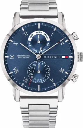 Tommy Hilfiger Accessoires, Heren, Grijs, ONE Size, 1710401 Analoog Horloge