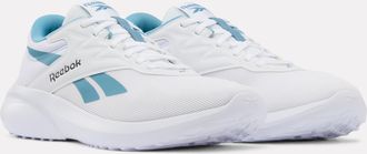 Reebok Laufschuh REEBOK REEBOK LITE 5, Herren, Gr. 42,5, wei&szlig;, warpedblau, Synthetik, Textil, Schuhe Laufschuh, Sneaker