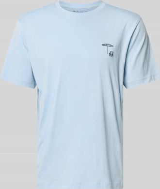 Selected Regular Fit T-Shirt aus reiner Baumwolle Modell HASPEN in Hellblau, Gr&ouml;&szlig;e XXL