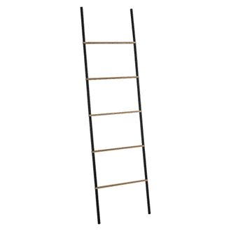 Gedy Gedy - 30314100000 Kenta Toallero Y Columna De Pie Negro Mate-natural - Ref: 30314100000