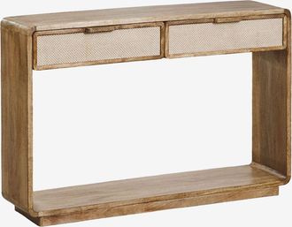 Sklum Consola Recibidor 120x30 Cm En Madera De Mango Abrams Sklum