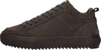 Rehab Craig Nub Sneakers Hoog - Heren - Sneakers - Bruin - 44 EU - Schoenen
