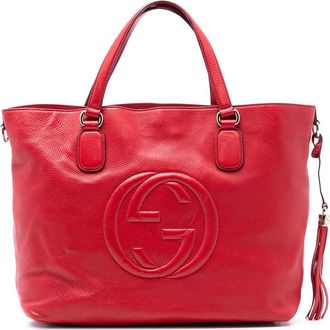 Gucci Pre-owned Gucci Large Leather Soho Working Tote Ladies 282303 213048