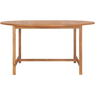 vidaXL Tavolo da Giardino 150x76 cm in Massello di Teak - Vidaxl