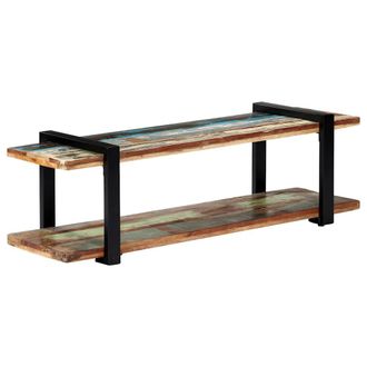 vidaXL Mueble Para Tv De Madera Maciza Reciclada 130x40x40 Cm