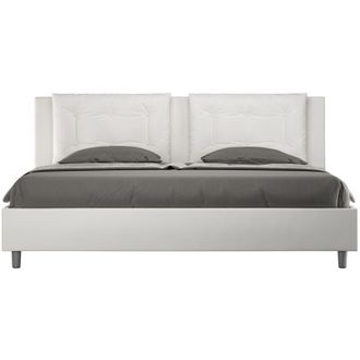 Les Tendances Annalisa Cama L.180 D.200 Malla Y Contenedor Blanco