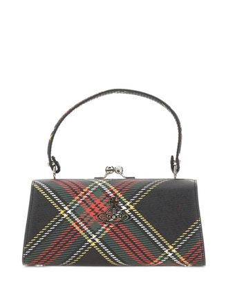 Vivienne Westwood Doll plaid-pattern top-handle tote bag - Black