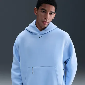 Nike Mens Tech Fleece Oversized Hoodie in Blue | HV6535-468