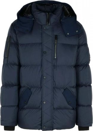 Moose Knuckles Everest 3Q Jacket - Heren - Gewatteerde jassen - Blauw - XL - Nylon - Jassen
