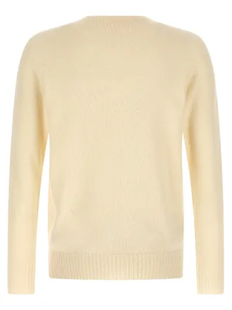 Maryya Cashmere-Wool Blend Crewneck Sweater - Cream