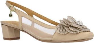 J. Rene&eacute; Bellina Slingback Pump in Beige at Nordstrom, Size 10.5