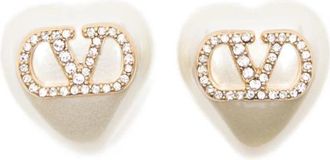 Valentino Garavani VLogo Signature Pareloorbellen - Dames - Oorbellen - Geel - ONE Size - Accessoires