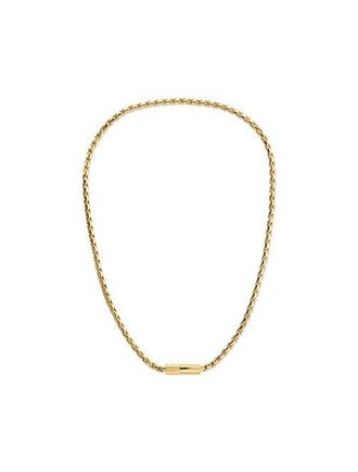 Calvin Klein Gold Plated Steel Barrel Link Necklace
