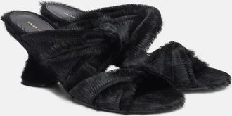 Dries Van Noten Sandali in cavallino e zeppa