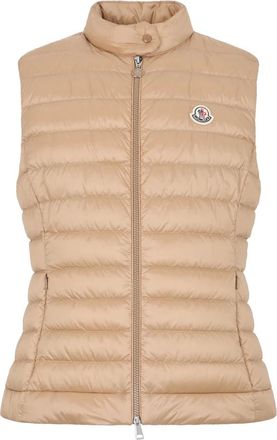 Moncler Vests, female, Beige, Size: L Igens Down Vest