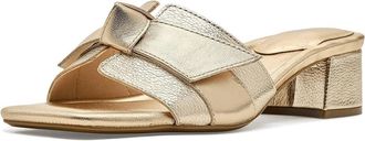 Rockport Carsie Womens Wedge Shoes Gold Leather : 9.5 M (B)