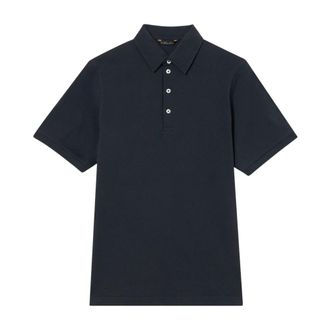Brooks Brothers Tops, Heren, Blauw, S, Katoen, Jersey Polo