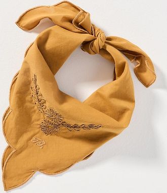 The Great. 100% Cotton Scalloped Bandana