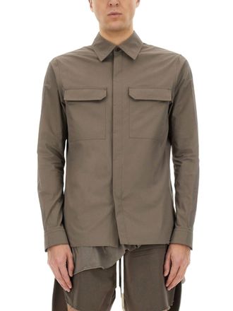 Rick Owens Brown Regular Solid Shirt