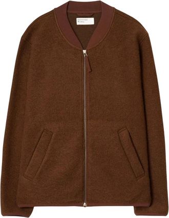 Universal Works Zip Bomber - Heren - Bomber jackets - Bruin - XL - Jassen