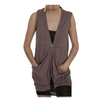 Pink Memories Sleeveless Cardigan Top - female - Pink Memories - Cardigans - Brown - 2XS - Knitwear