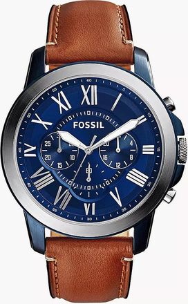 Fossil Grant 44mm Mens Chronograph, Two-Tone Stainless Steel Watch