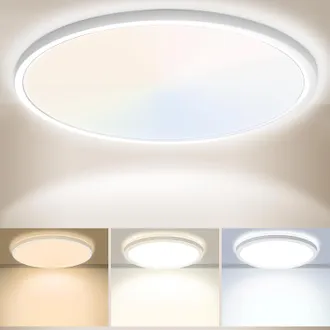 OEM Plafoniera Led Da 30 Cm, 24 W, 3200 Lm, 6000 K, 4000 K, 3000 K, Ip54, Impermeabile, Per Bagno, Plafoniera Rotonda, Plafoniera Moderna Per Camera Da Le