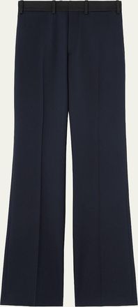 Loro Piana Kendrik Contrast-Waistband Bootcut-Leg Trousers