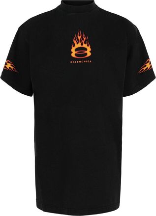Balenciaga Burning Unity Oversized T-Shirt