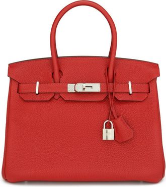 Herm&egrave;s Herm&egrave;s Birkin 30cm Rouge Casaque Togo Leather with Palladium Hardware