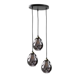 Netlighting Loki Cluster Pendant Ceiling Light Black 30cm 3x E27