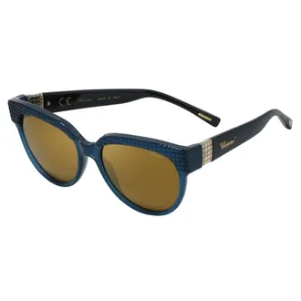 Chopard Brown Flash Mirror Gold Oval Ladies Sunglasses SCH234S U36G 56