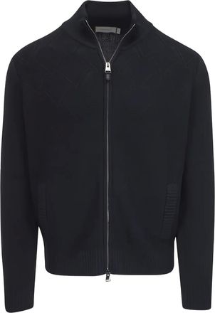 Canali Cardigan con zip - Blu